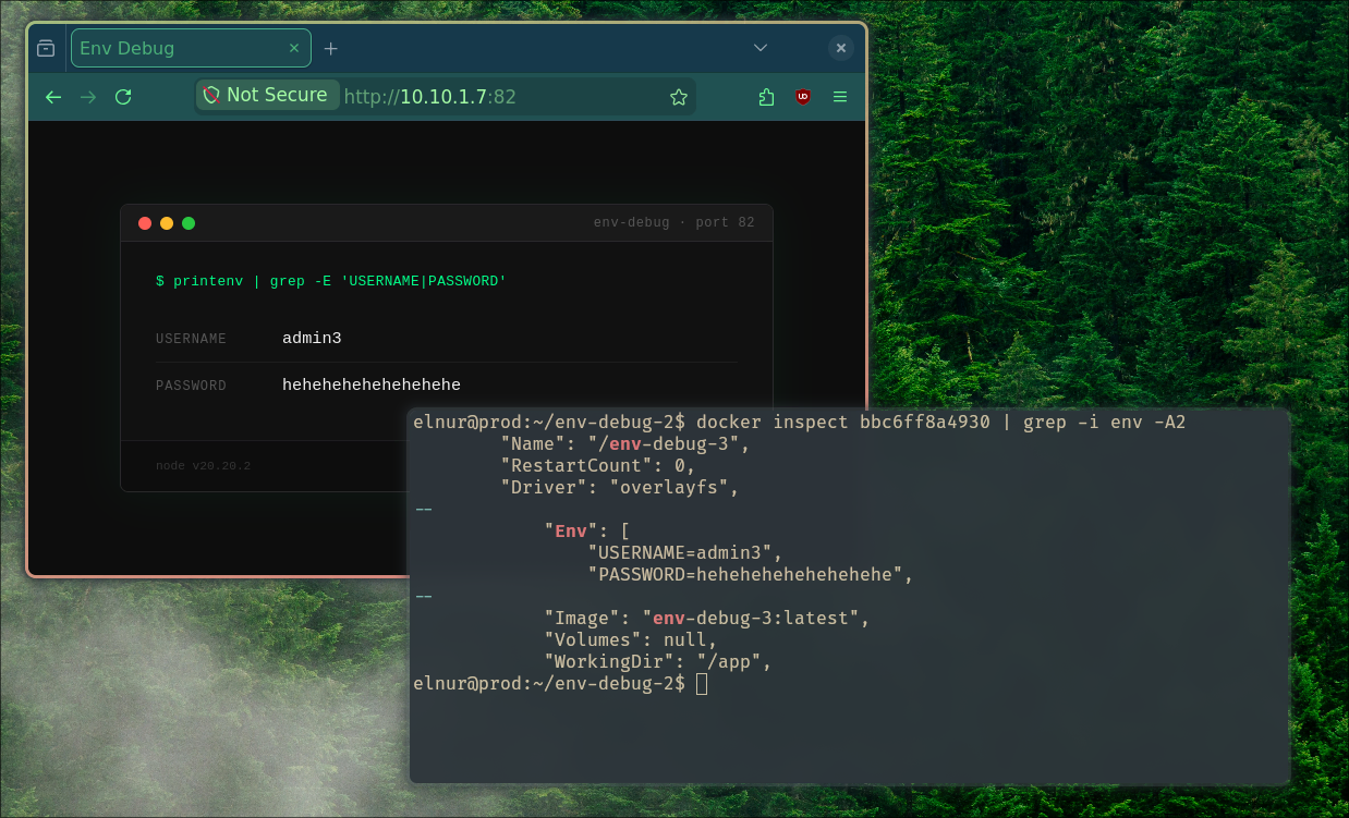 Scenario 3's secrets in Docker Env