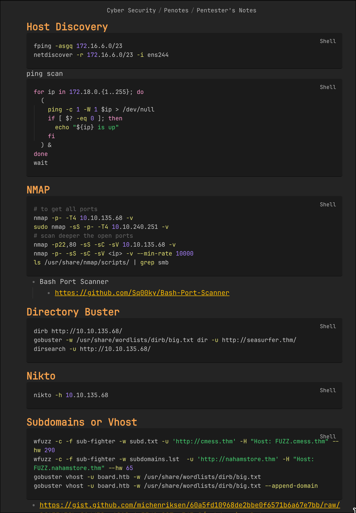 Example Note Page